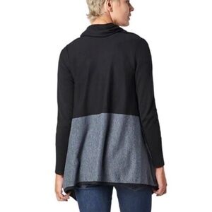 Smartwool Edgewood Wrap Cardigan Sweater Black Gray